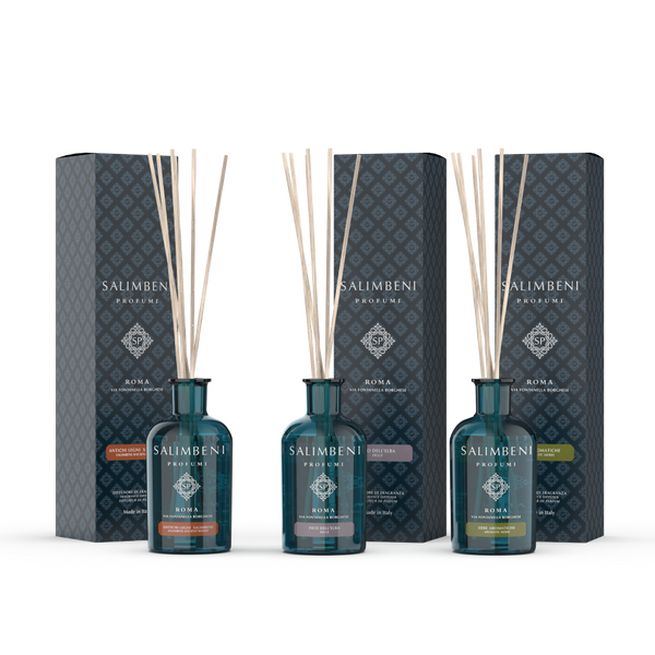 Salimbeni Antiek Hout 100 ml + Elba Vijg 100 ml + Aromatische Kruiden 100 ml