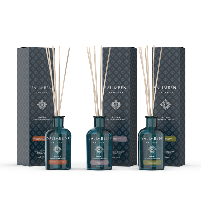 Salimbeni Antiek Hout 100 ml + Elba Vijg 100 ml + Aromatische Kruiden 100 ml