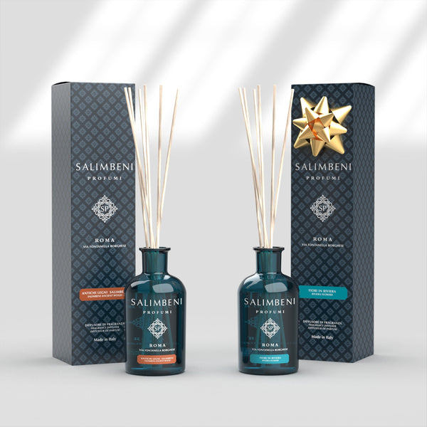 250 ml Antiek Hout Geurstokjes + 250 ml Bloemenrivièra Geurstokjes GRATIS