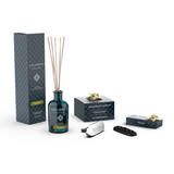 100 ml Geurstokjes (GEUR NAAR KEUZE) +  Autoparfum Chroom Salimbeni Antiek Hout GRATIS + 1 Autonavulling (DEZELFDE GEUR ALS DE GEURSTOKJES) GRATIS