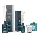 250 ml Geurstokjes (geur naar keuze) + 100ml Geurstokjes (met dezelfde geur) + 190gr Geurkaars GRATIS  (met dezelfde geur)