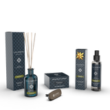100ml Geurstokjes (GEUR NAAR KEUZE) + Autoparfum (dezelfde geur) + 150 ml Huisparfum Spray GRATIS (dezelfde geur)