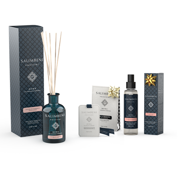 Taormina Oranjebloesem Geurstokjes 250 ml + Geurkaarten voor de Kledingkast (3 stuks) - Linnen in de Lente + 150 ml Taormina Oranjebloesem Huisparfum Spray