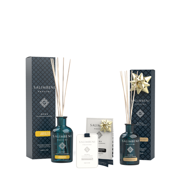 250ml Bittere Citrus + Geurkaarten (3 stuks) - Linnen in de Lente + 100ml Notenhout en Bruyère