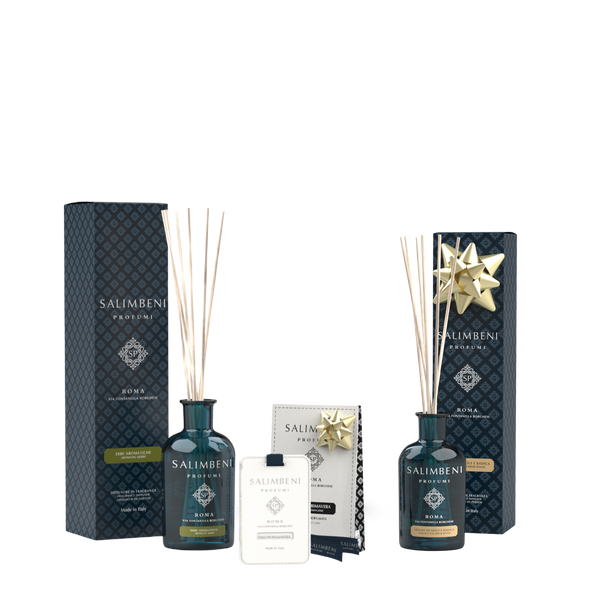 250ml Aromatische Kruiden + Geurkaarten (3 stuks) - Linnen in de Lente + 100ml Notenhout en Bruyère