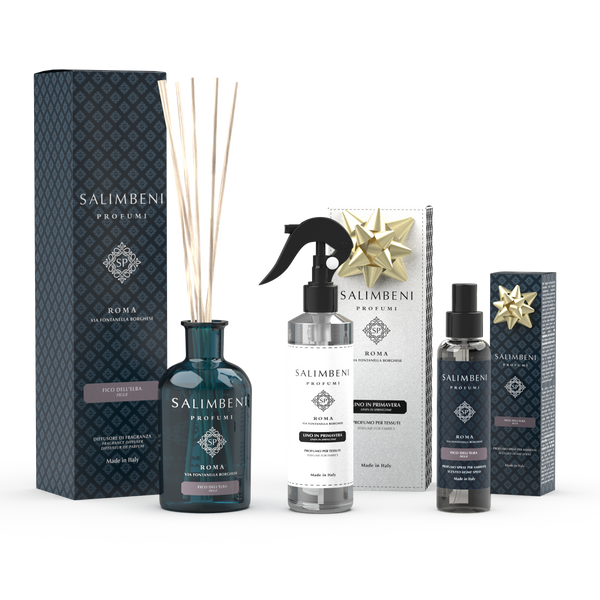 250 ml Geurstokjes Elba Vijg + 250 ml Textiel Spray Linnen in de Lente + 150 ml Huisparfum Spray Elba Vijg