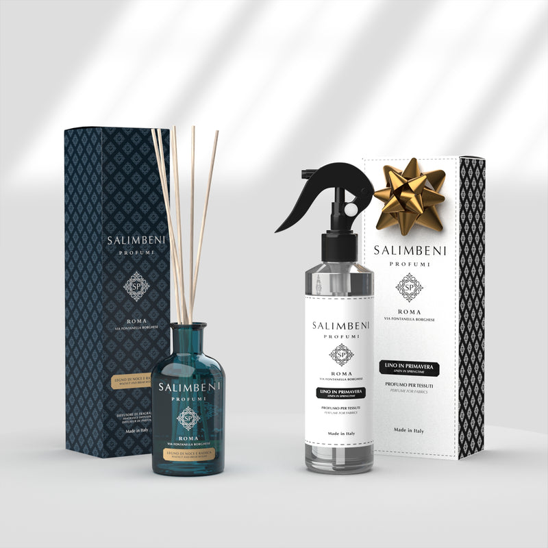 Notenhout en Brùyere 100 ml + 250 ml Textielspray Linnen in de Lente