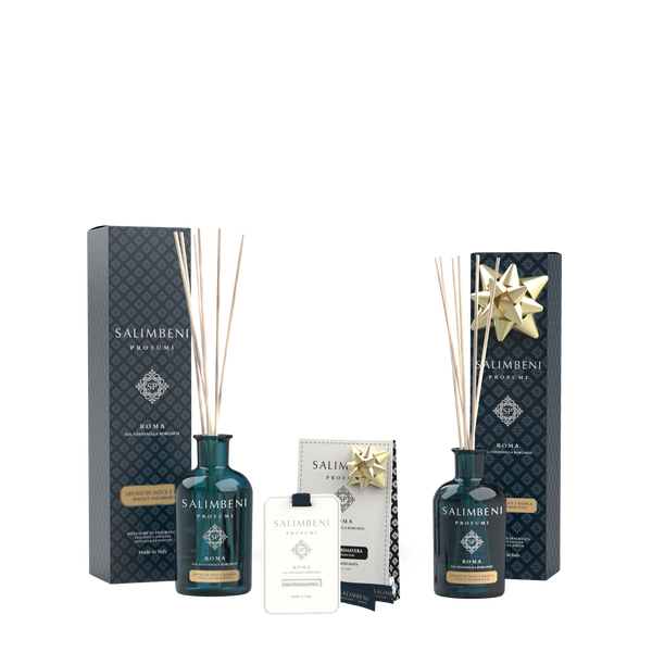 250ml Notenhout en Bruyère + Geurkaarten (3 stuks) - Linnen in de Lente + 100ml Notenhout en Bruyère