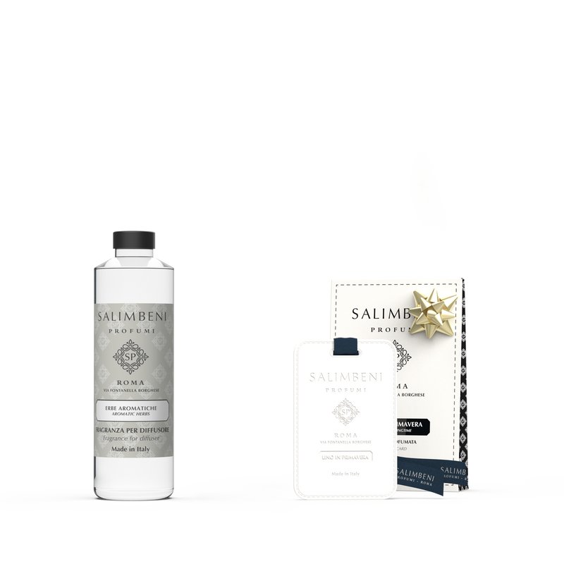 Aromatische Kruiden navulling 250 ml + Linnen in de Lente Geurkaarten voor de kledingkast (3 stuks) GRATIS