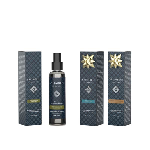 3 Huisparfum Spray 150ml (Aromatische Kruiden + Bloemenrivièra + Notenhout en Bruyère)