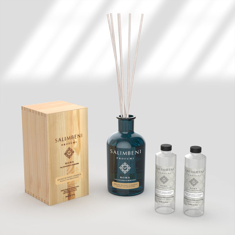 Notenhout en Bruyère 1000 ml + 2x Navulling - Notenhout en Bruyère 250 ml