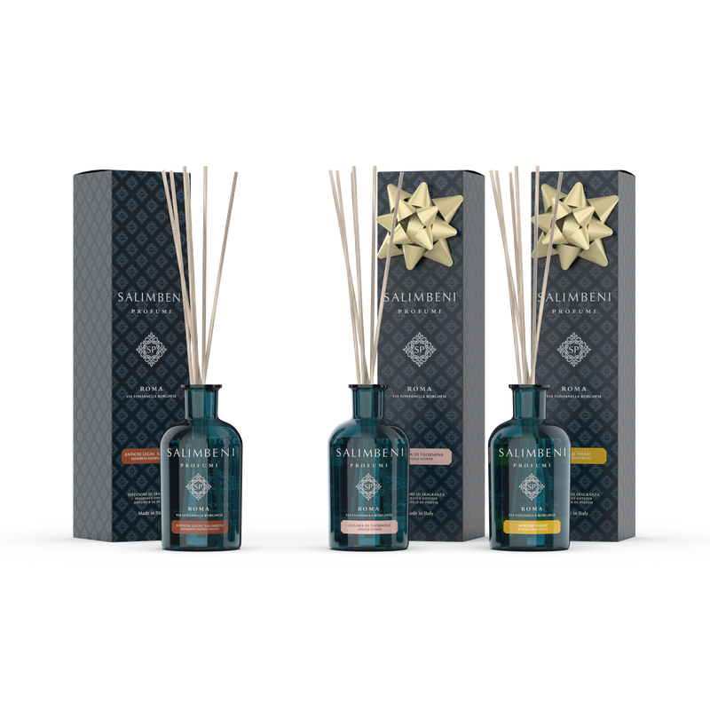 Salimbeni Antiek Hout 100 ml + Taormina Oranjebloesem 100 ml + Bittere Citrus 100 ml