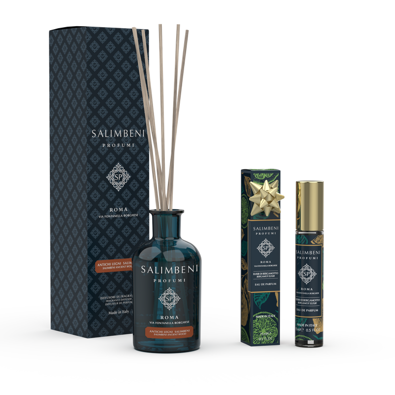 100 ml Salimbeni Antiek Hout + 15 ml Eau de Parfum NAAR KEUZE om GRATIS TE PROBEREN