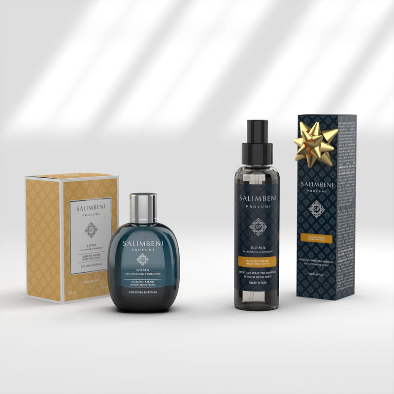 Intense Eau de Cologne 100 ml - Bittere Citrus + Huisparfum Spray 150ml - Bittere Citrus
