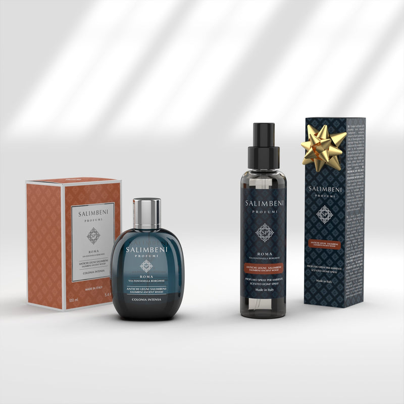 Intense Eau de Cologne 100 ml - Salimbeni Antiek Hout + Huisparfum Spray 150ml - Salimbeni Antiek Hout