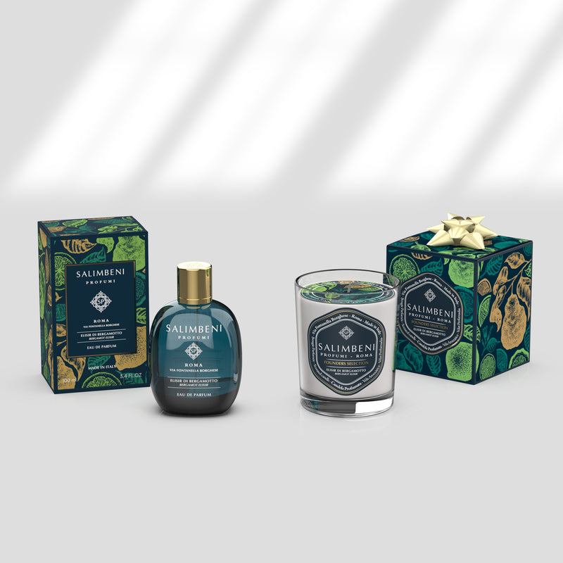 Eau de Parfum 100 ml - Bergamot Elixir + Geurkaars 190 gr