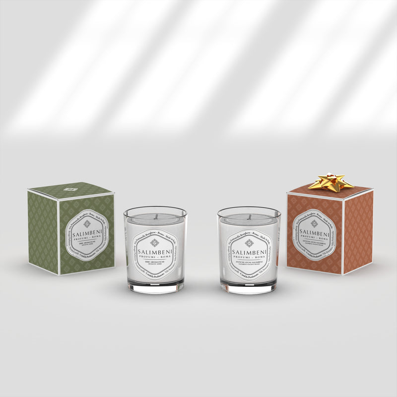 Aromatische Kruiden - Geurkaarsen + Salimbeni Antiek Hout - Geurkaarsen