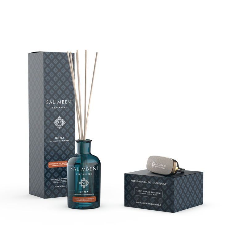100 ml Salimbeni Antiek Hout + Autoparfum Salimbeni Antiek Hout (basis NAAR KEUZE)