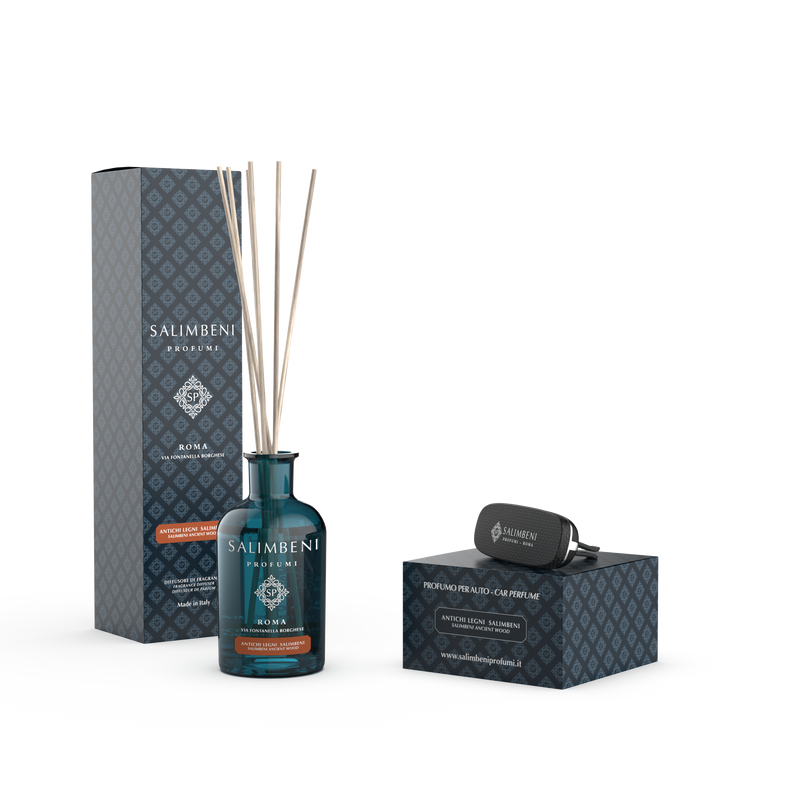 100 ml Salimbeni Antiek Hout + Autoparfum Salimbeni Antiek Hout (basis NAAR KEUZE)