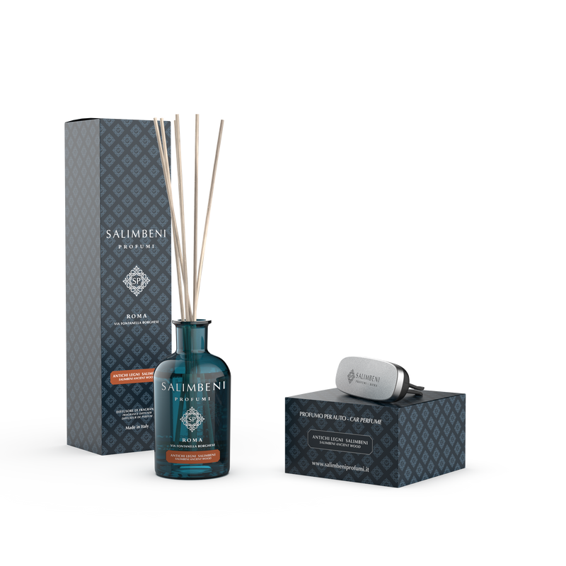 100 ml Salimbeni Antiek Hout + Autoparfum Salimbeni Antiek Hout (basis NAAR KEUZE)