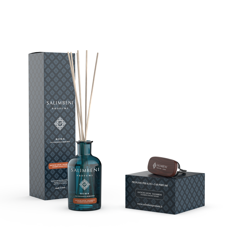 100 ml Salimbeni Antiek Hout + Autoparfum Salimbeni Antiek Hout (basis NAAR KEUZE)