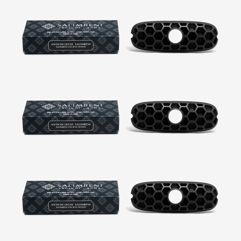 3x Navulling Autoparfum - Salimbeni Antiek Hout
