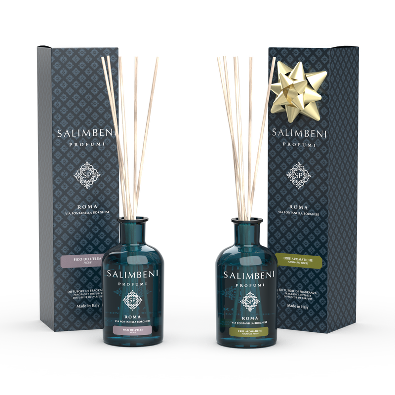 Elba Vijg Geurstokjes 250 ml + Aromatische Kruiden Geurstokjes 250 ml GRATIS