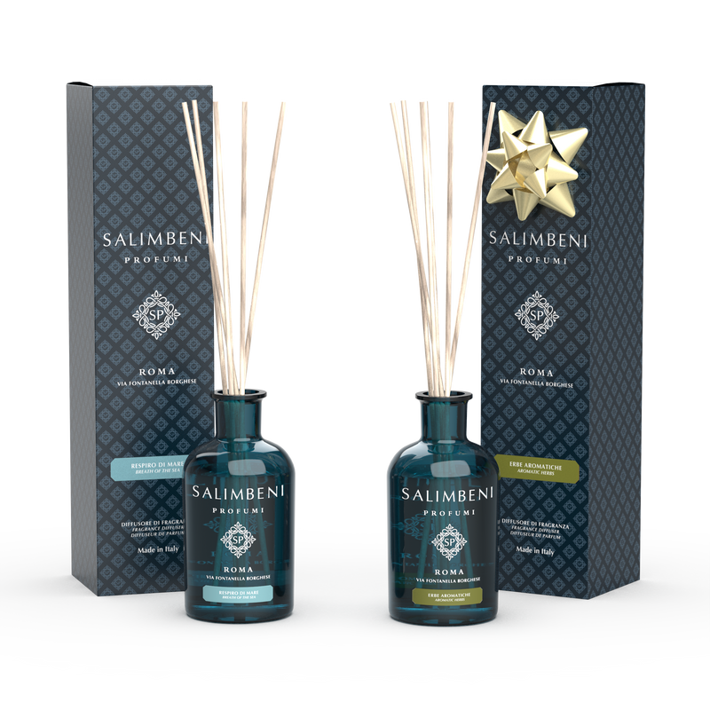 Adem van de Zee Geurstokjes 250 ml + Aromatische Kruiden Geurstokjes 250 ml GRATIS