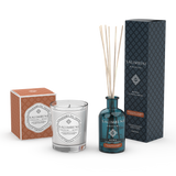 Geurstokjes 100 ml + Geurkaars 190 gr GEUR NAAR KEUZE