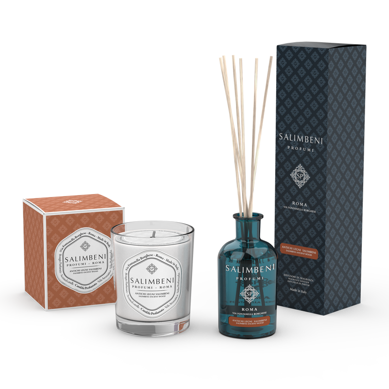 Geurstokjes 100 ml + Geurkaars 190 gr GEUR NAAR KEUZE