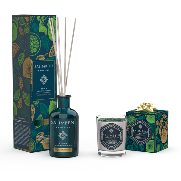 Founders Selection: Bergamot Elixir (250 ml Geurstokjes + Geurkaars 190 gr)