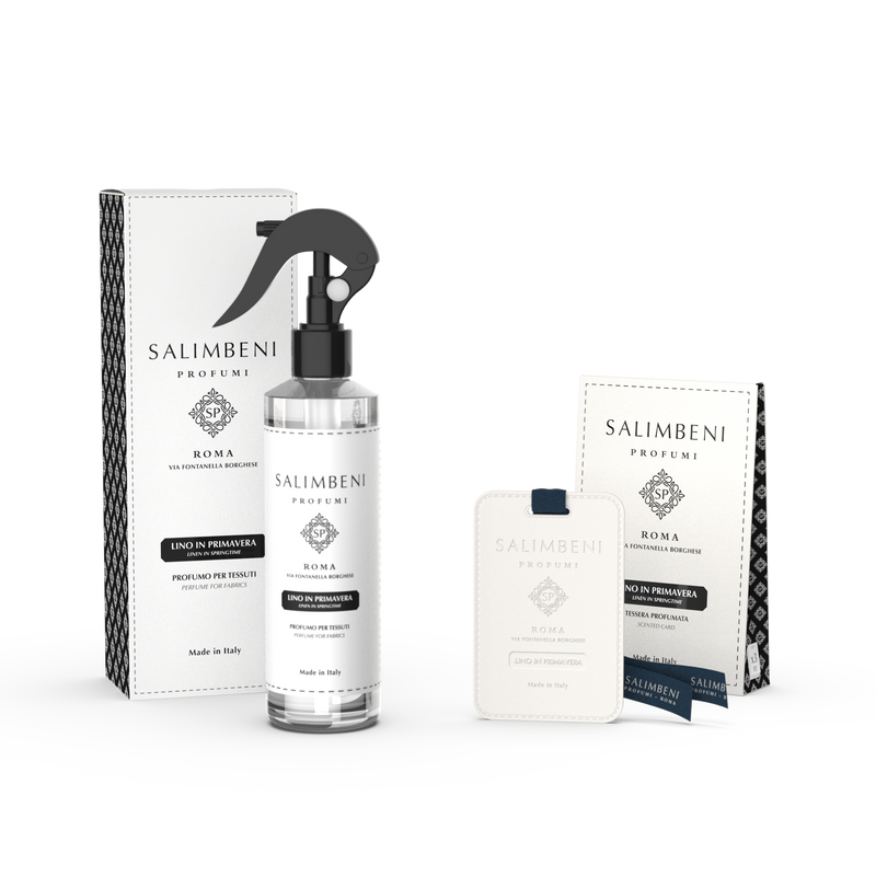 Linnen in de Lente (Textielspray 250 ml + Geurkaarten voor de Kledingkast (3 stuks))